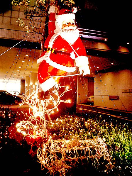 A Christmas float in Kobe, Japan.