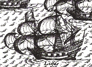 The Liefde, the ship William Adams sailed to Japan.