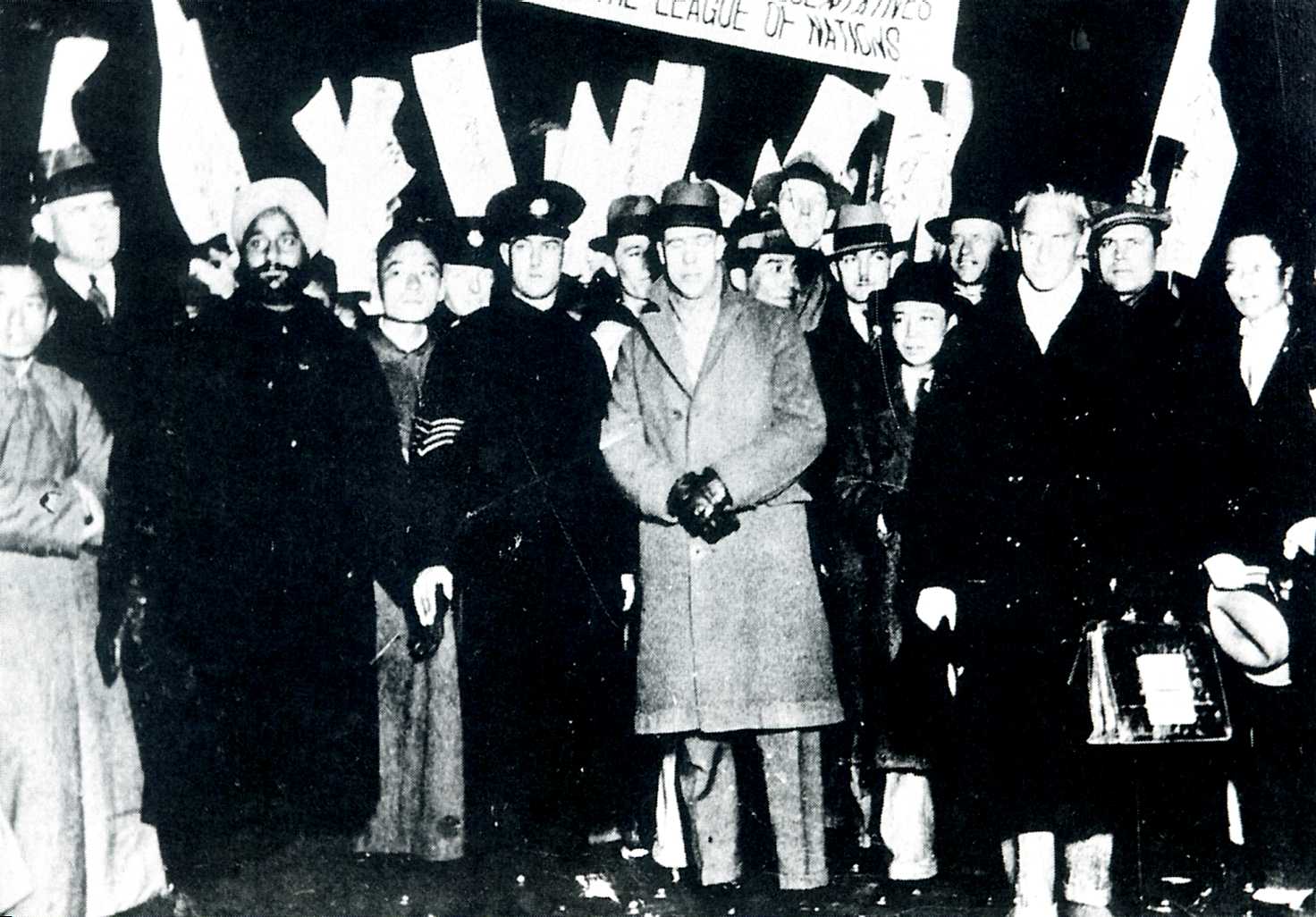 The Lytton Commission in Shanghai as they prepare to investigate goings on in Manchuria.